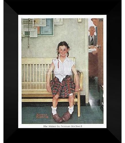 Amazon.com: Norman Rockwell - Póster artístico famoso de niño y